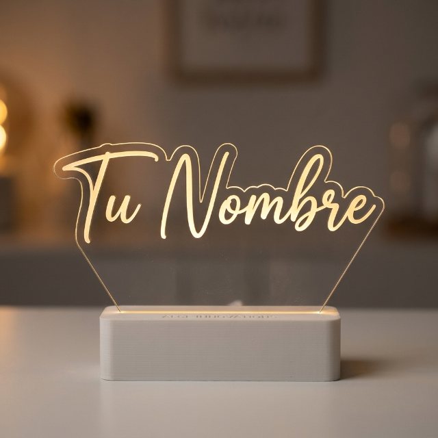 Lámpara LED con tu nombre