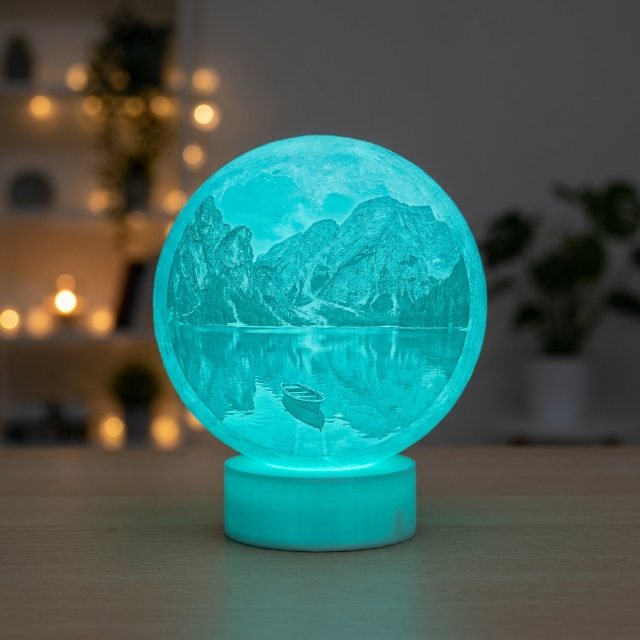 Lámpara luna personalizada