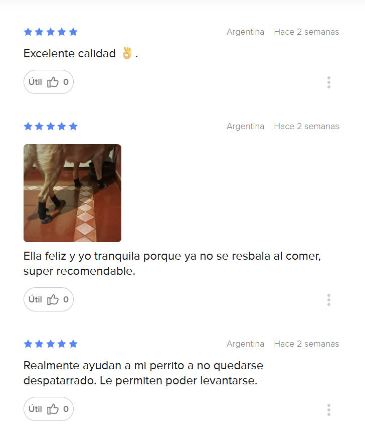Captura original 3 de opiniones de clientes de medias HUDI en Mercado Libre