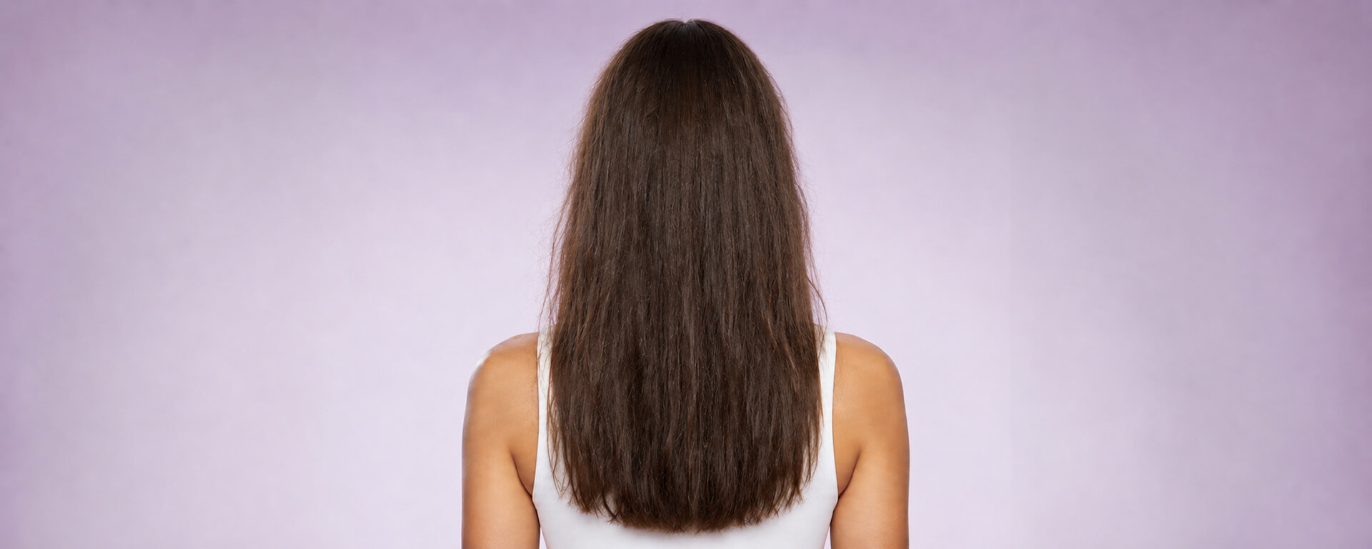 Antes - cabelo danificado