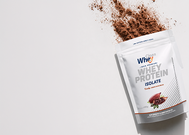 Preparo do whey protein sabor Cacau Belga