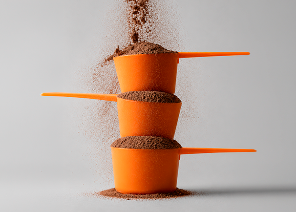 Scoop com whey protein sabor Cacau Belga