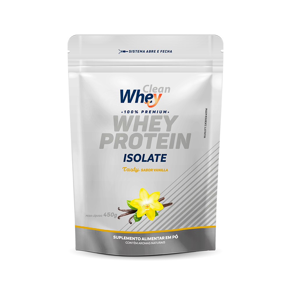Refil 450g Clean Whey Isolate Tasty Vanilla
