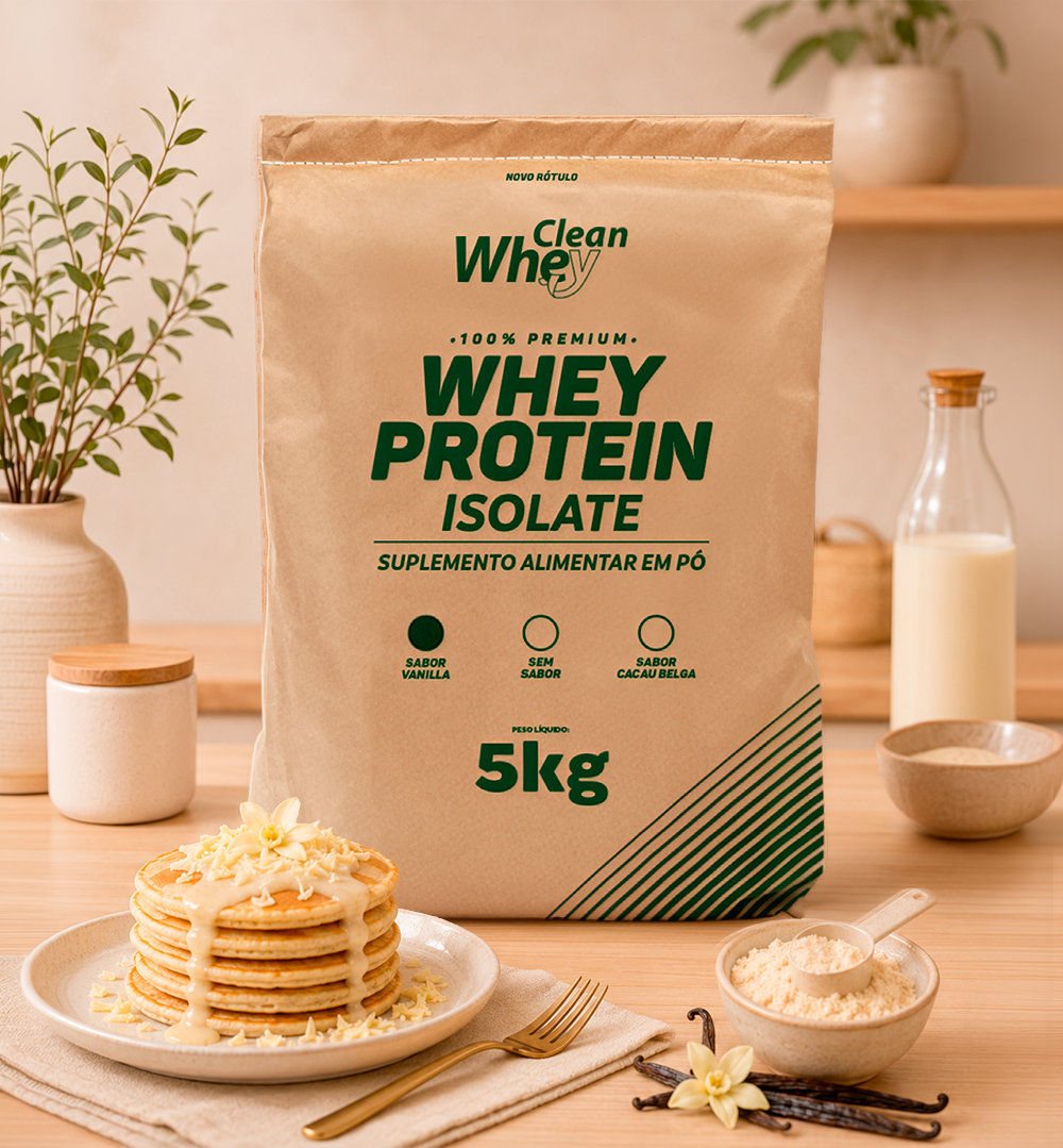Clean Whey Isolate Tasty Vanilla preparado como bebida