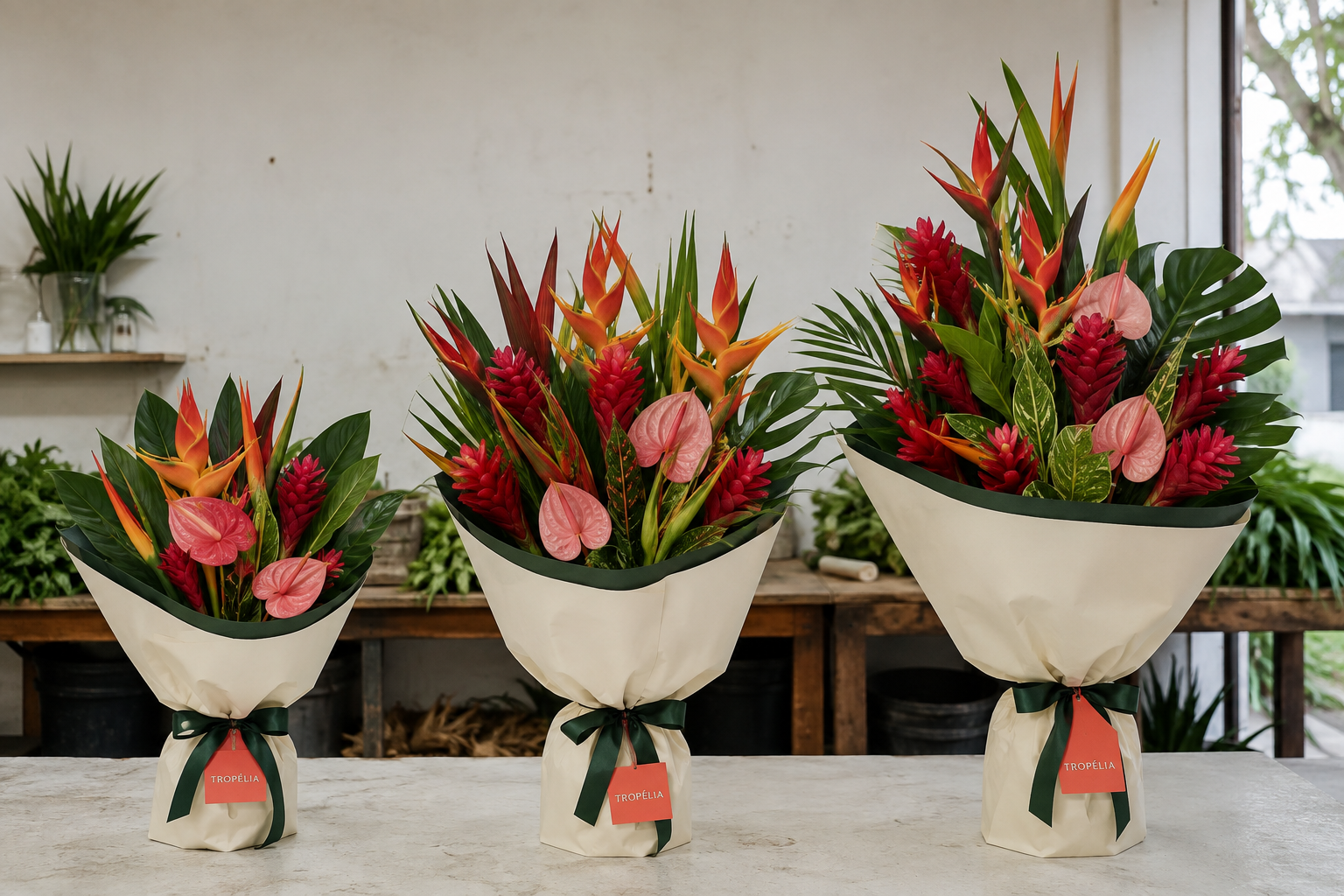 Coleção de flores tropicais TROPÉLIA