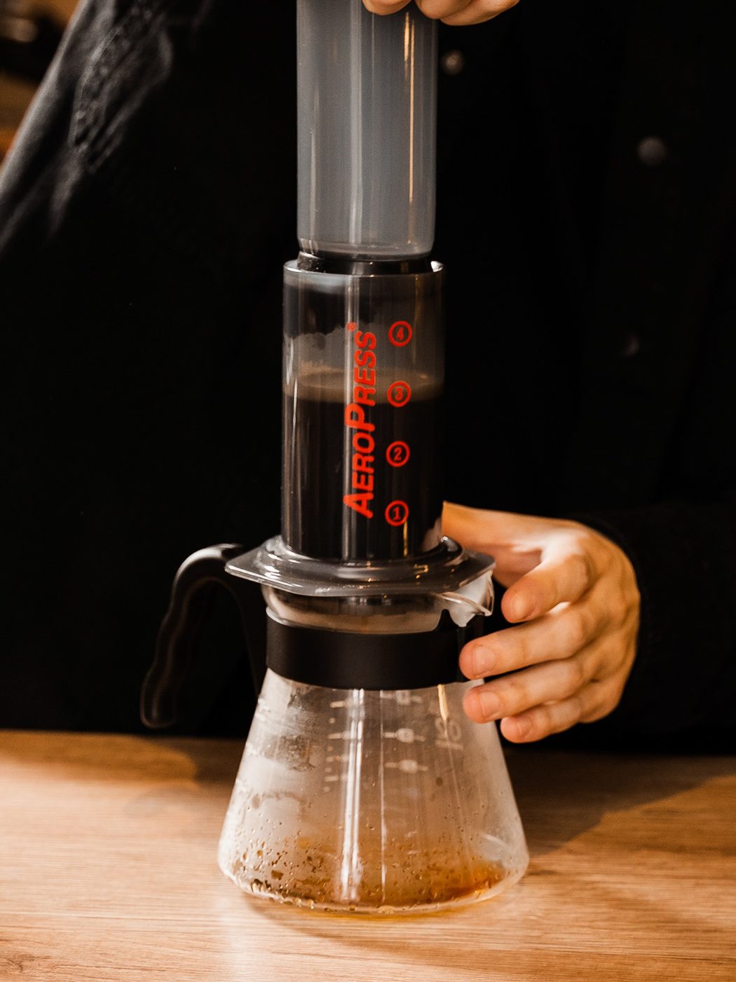 Preparo com Aeropress