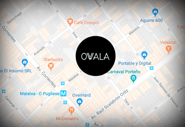 Donde Estamos - Mapa de Ubicación - Owala Handbags