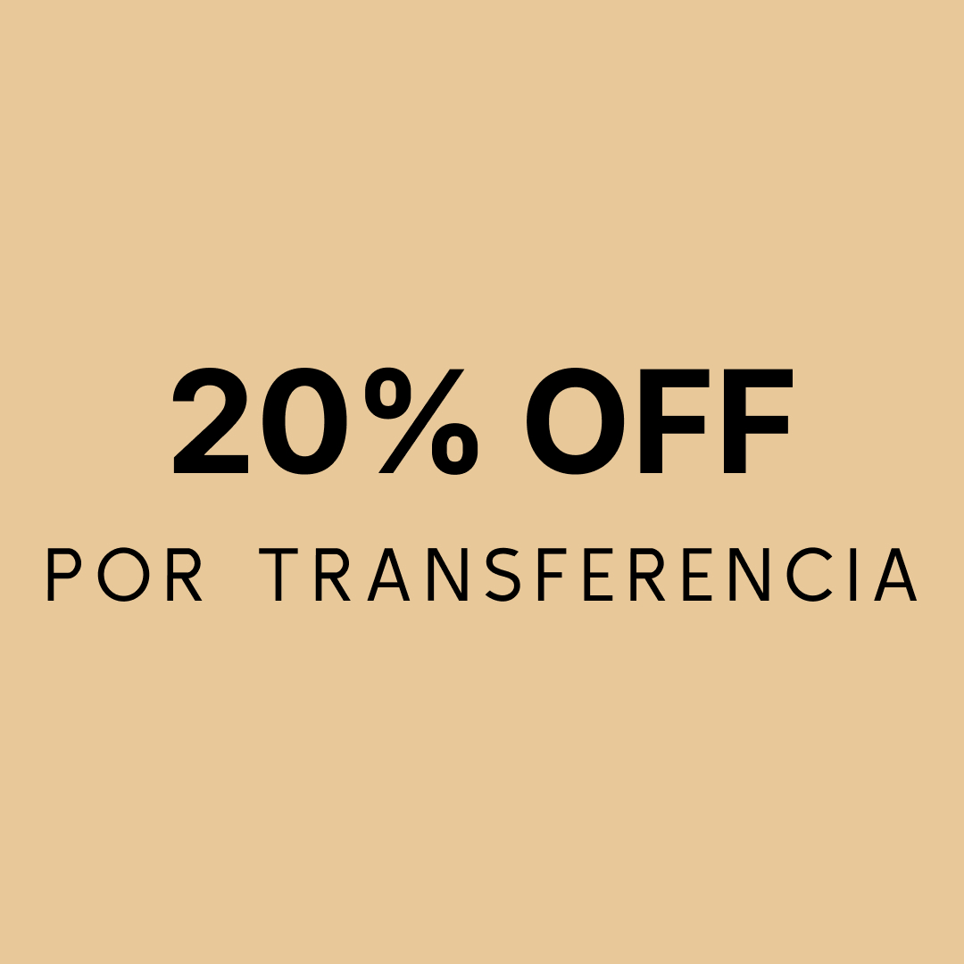 30 % OFF por transferencia
