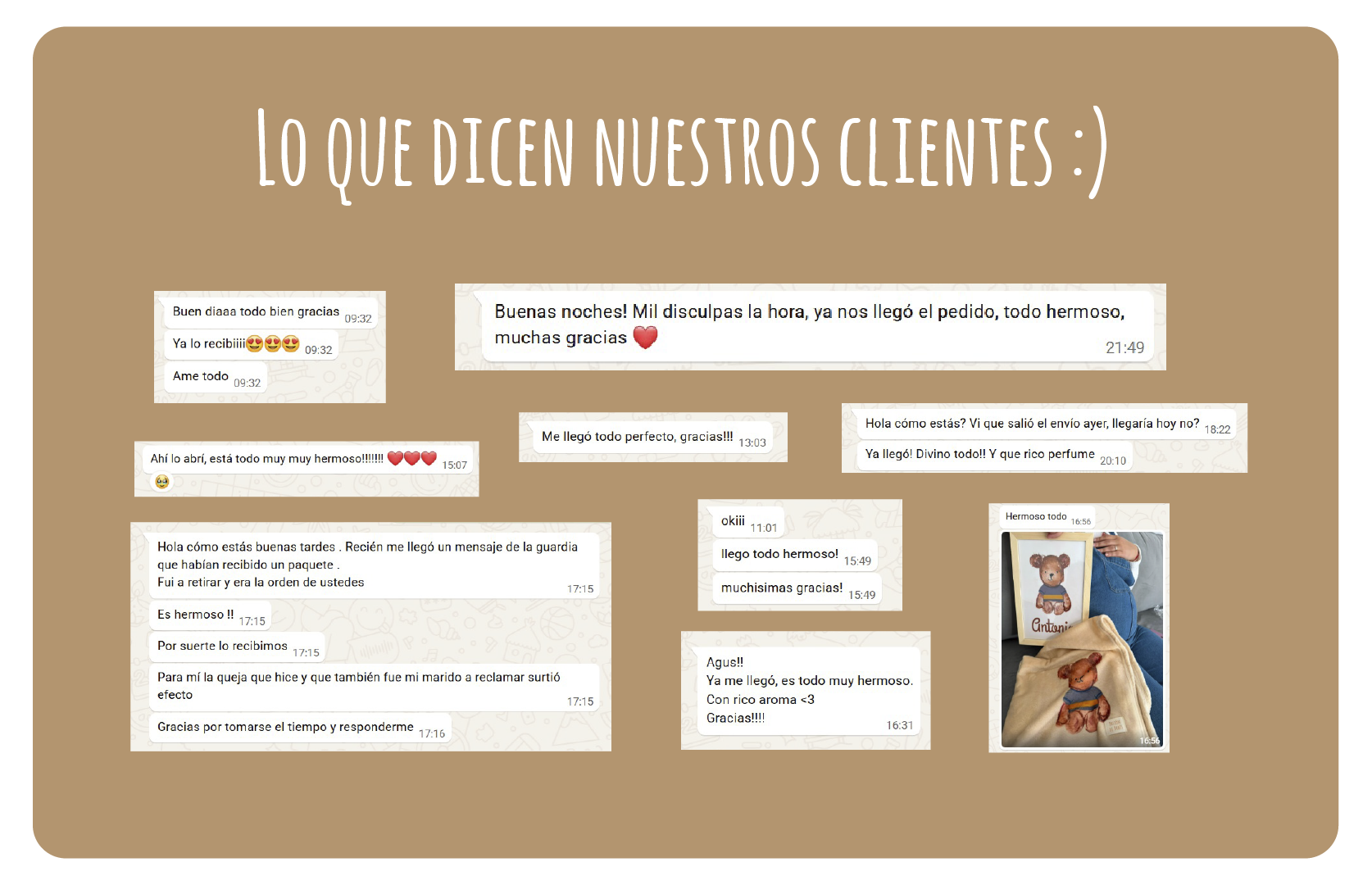 Lo que dicen nuestros clientes de Pasión de Bebés