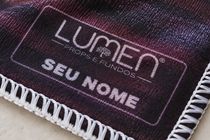 Etiqueta Lumen com o nome da cliente