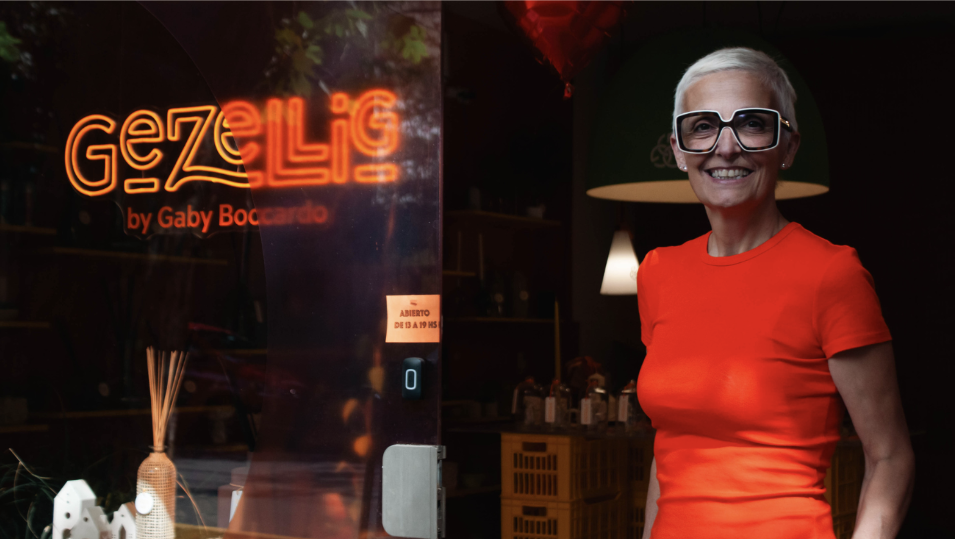 Gaby Boccardo, fundadora de Gezellig