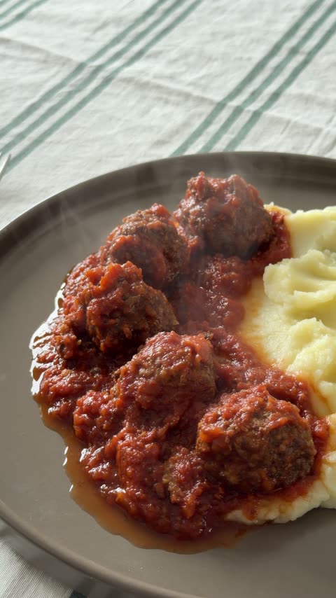 Albóndigas con puré