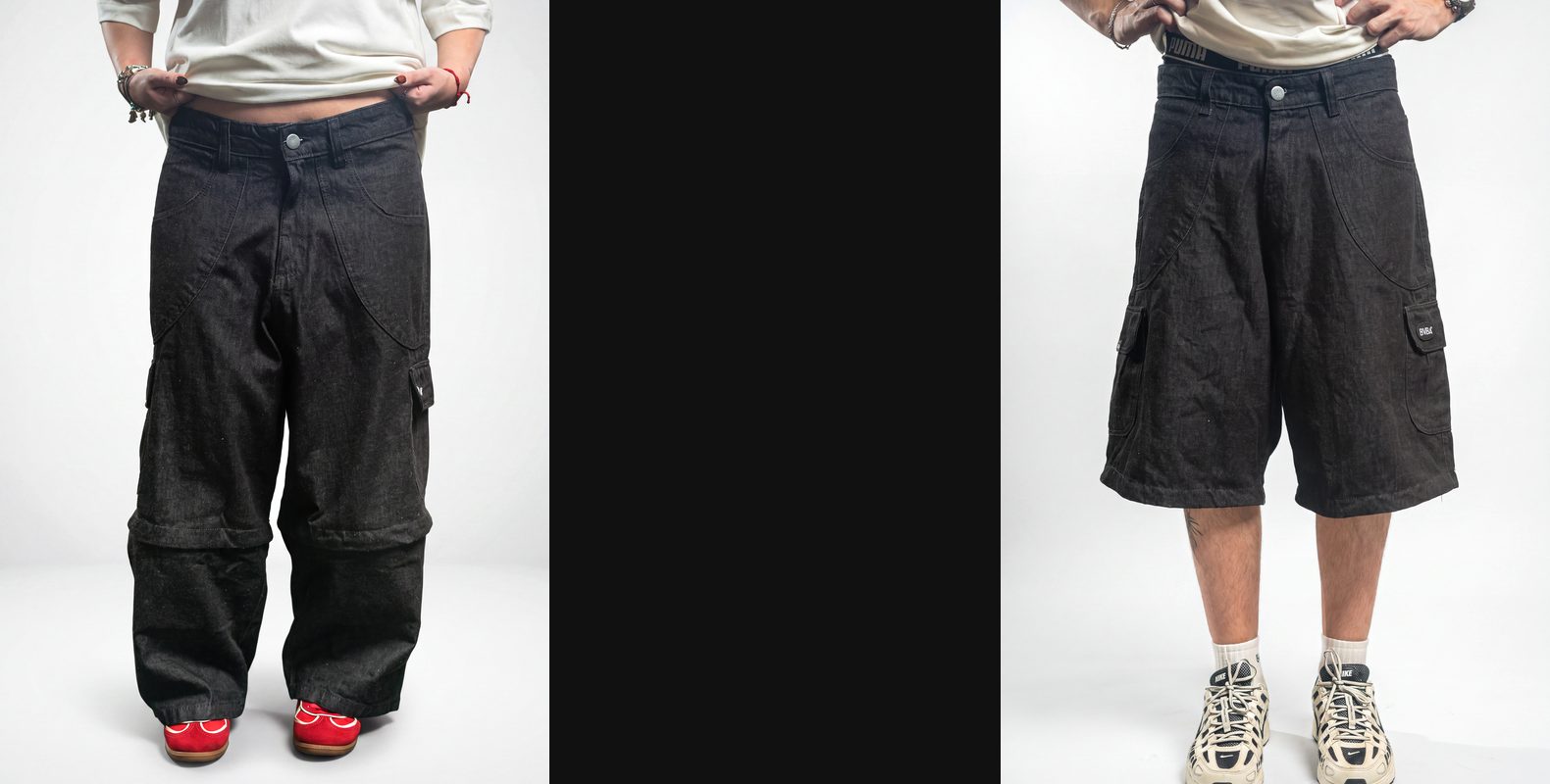 Pré-Black BVBA até 31/10: Jorts Preto e Calça/Jorts com zíper com 15% OFF direto no site. Em 2 peças ou mais, boné ou touca de brinde, enquanto durar