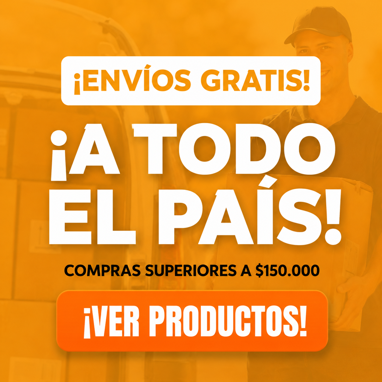 Envíos gratis a todo el país desde $150.000