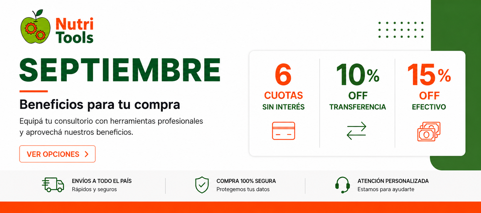 Beneficios de septiembre en NutriTools