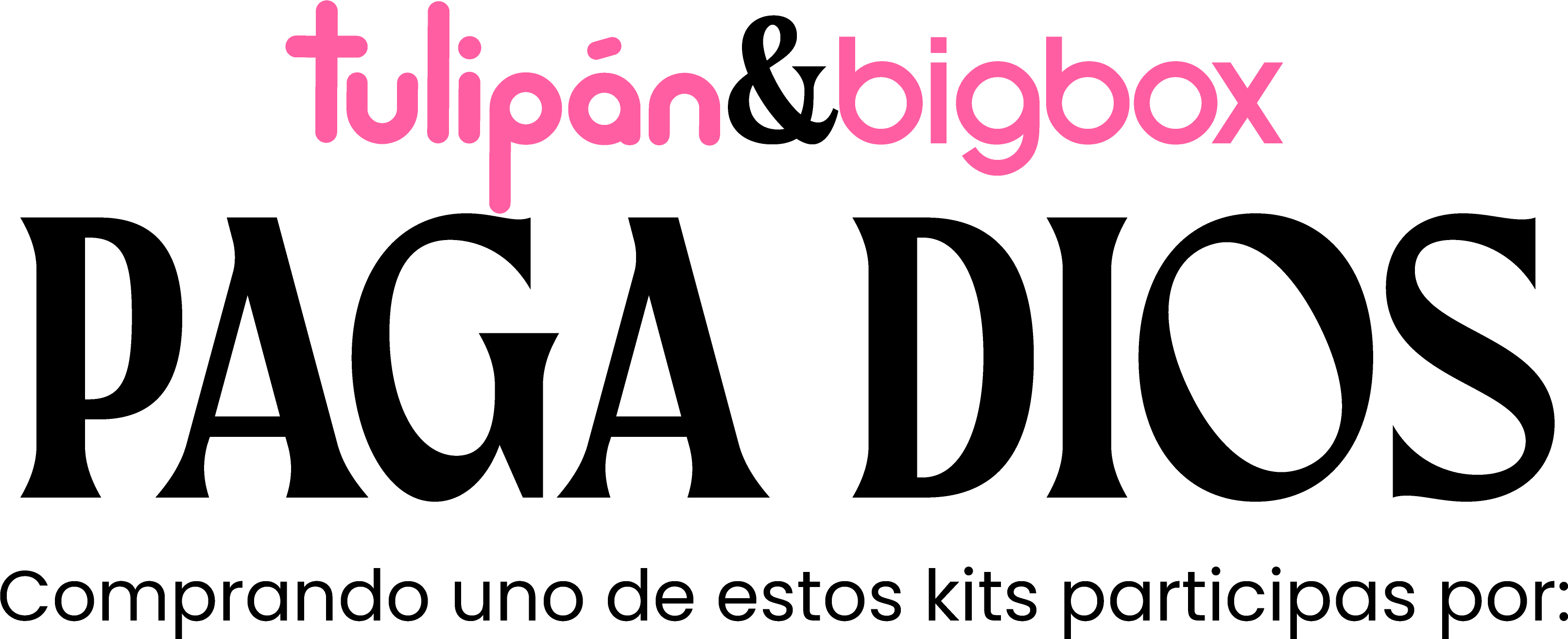 Kits Tulipán & Bigbox - Promoción Paga Dios