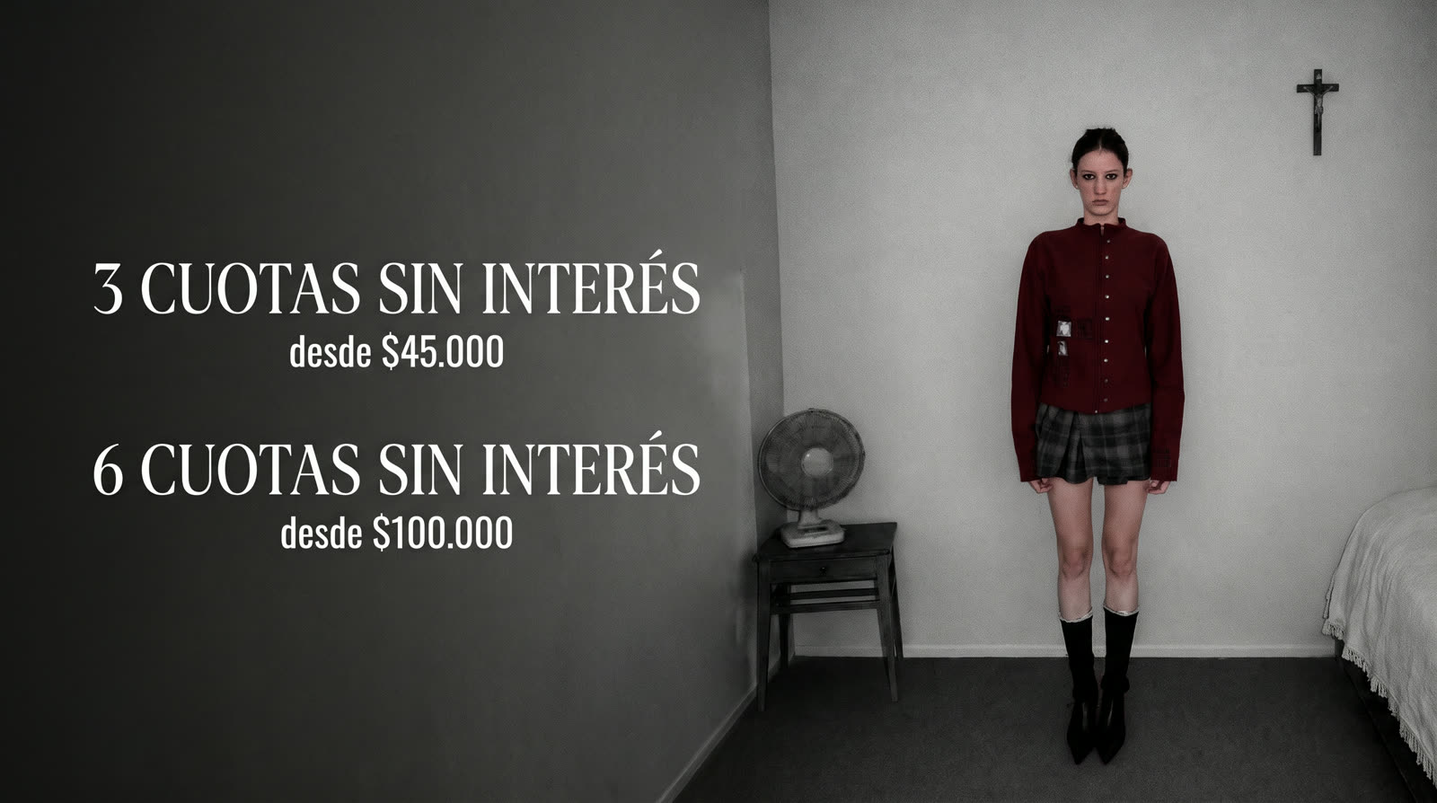 3 cuotas sin interés desde $45.000 y 6 cuotas sin interés desde $100.000