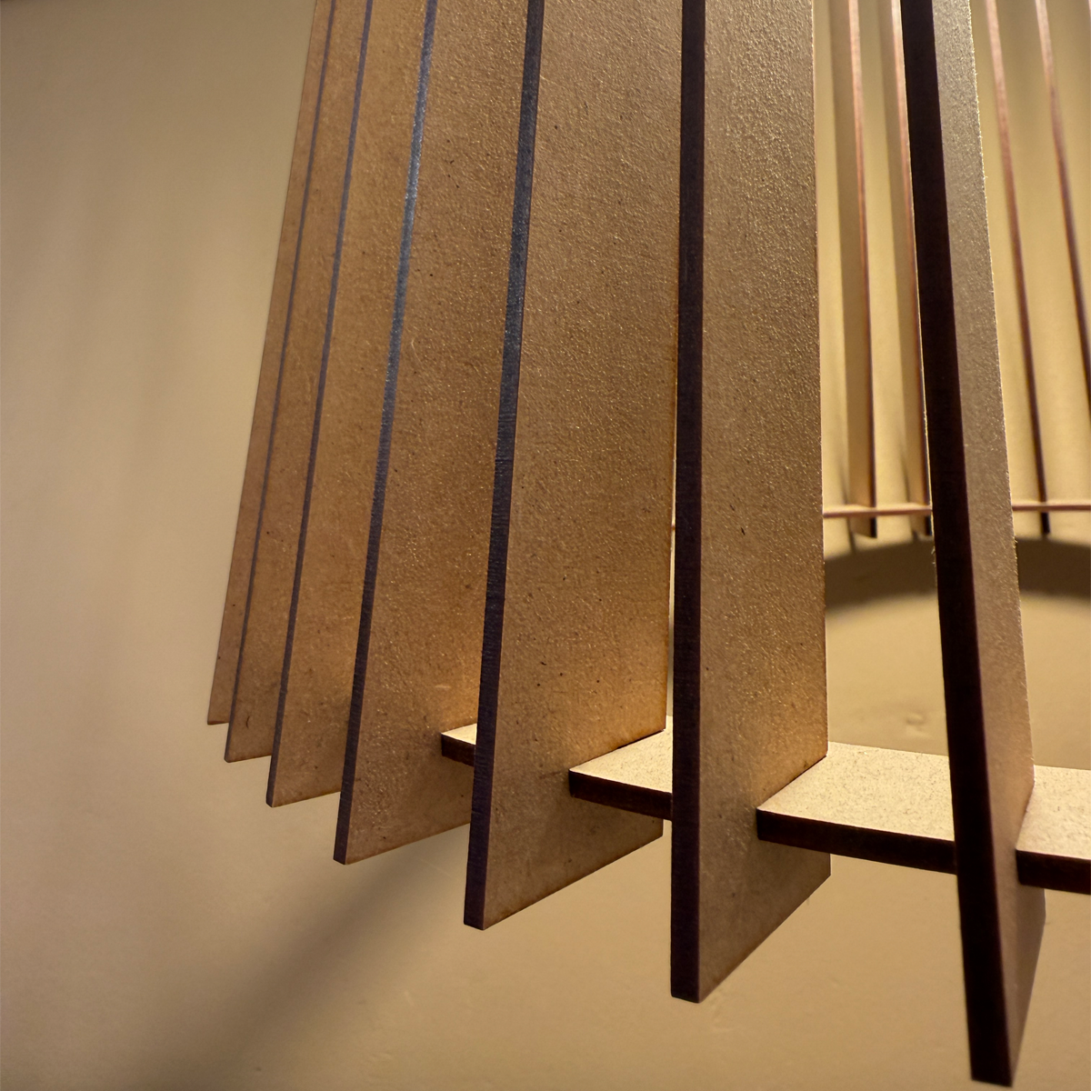 Estructura MDF 3 mm lámpara Conic