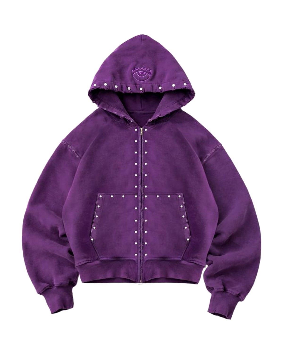 “third eye” zip hoodie