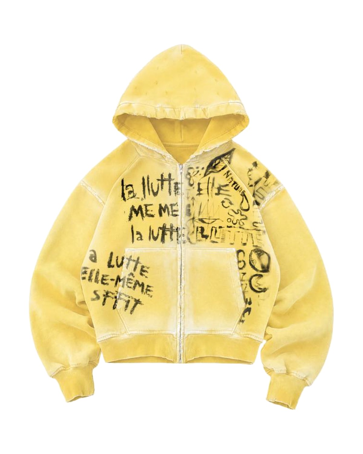 "study piece" zip hoodie
