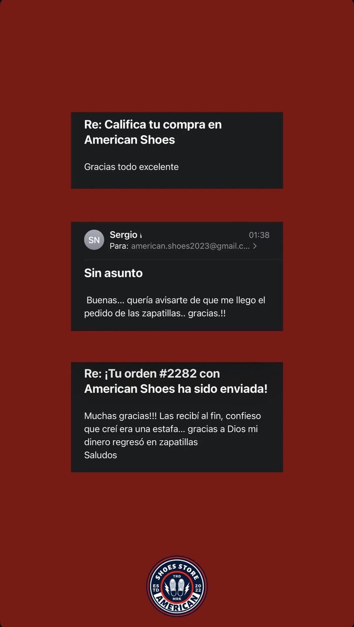 Captura de una conversación real con un cliente de American Shoes 6