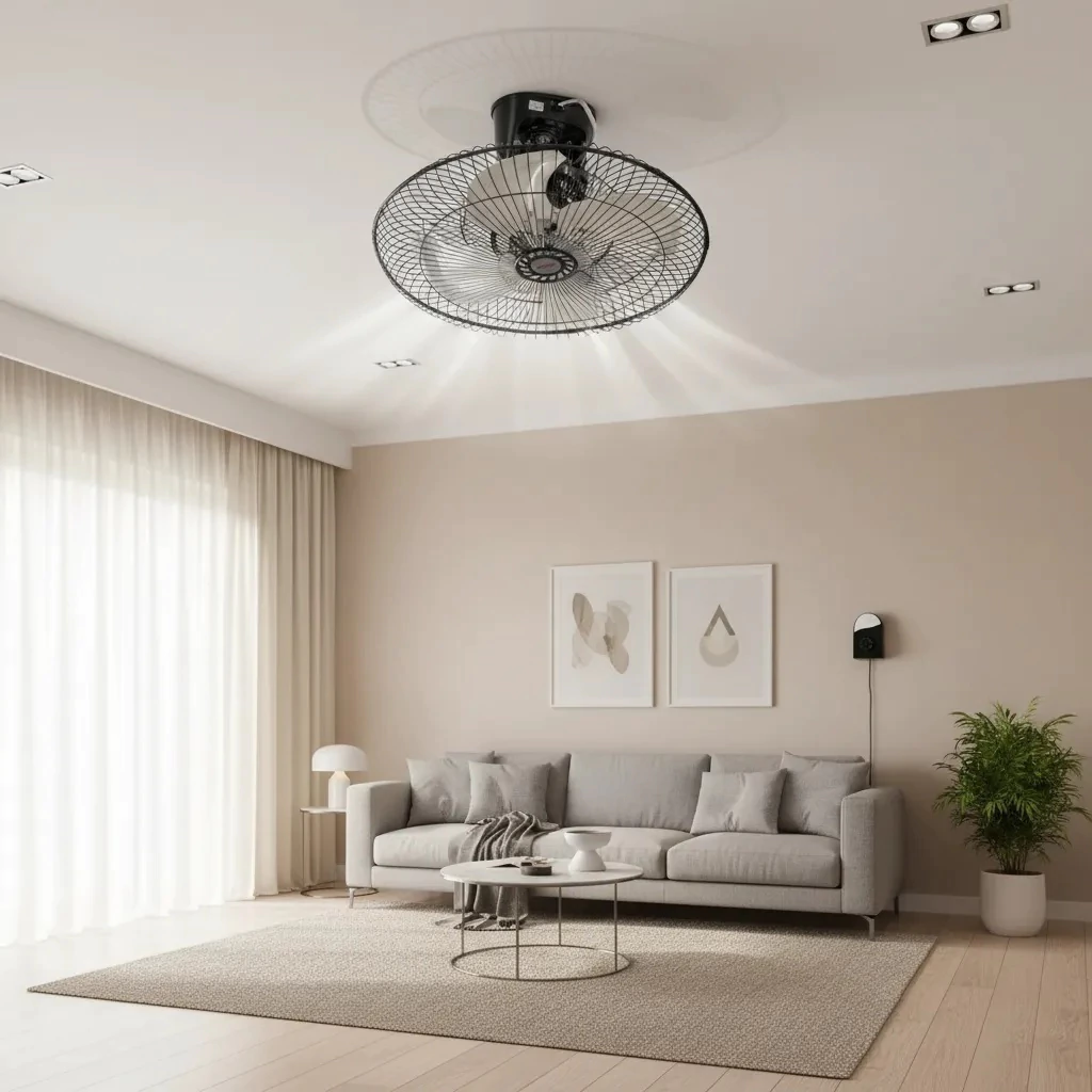 Ventilador de techo en sala