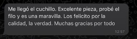 Testimonio de un cliente de Cuchillos de Campo