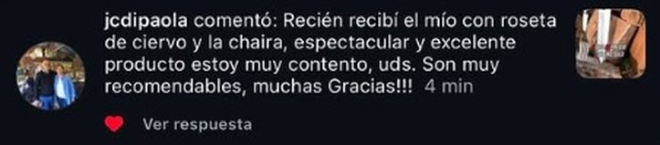 Testimonio de un cliente de Cuchillos de Campo