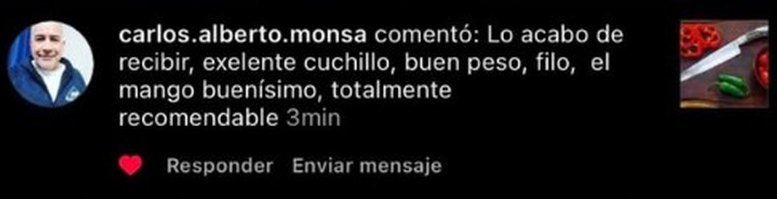 Testimonio de un cliente de Cuchillos de Campo