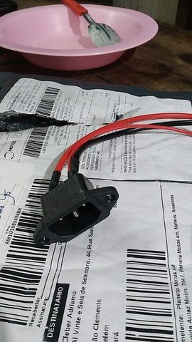 Foto de cliente — Conector Do Cabo Alimentador Bicicleta Elétrica Sousa 48v
