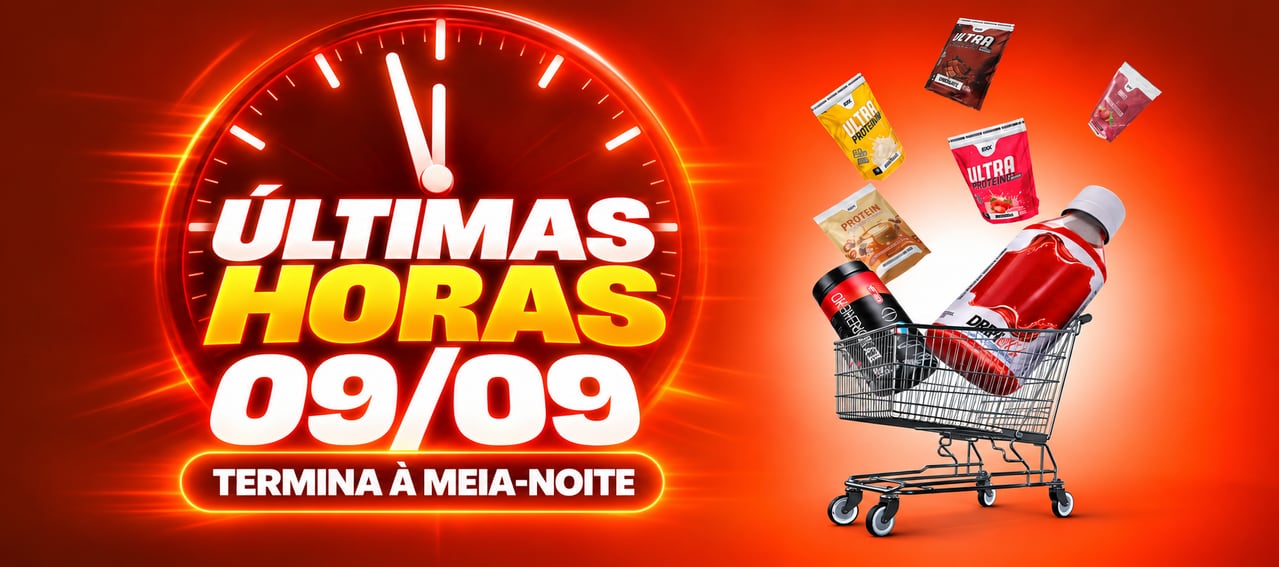 Ultimas horas da promo 9.9 da Exx Nutrition. Termina a meia-noite.