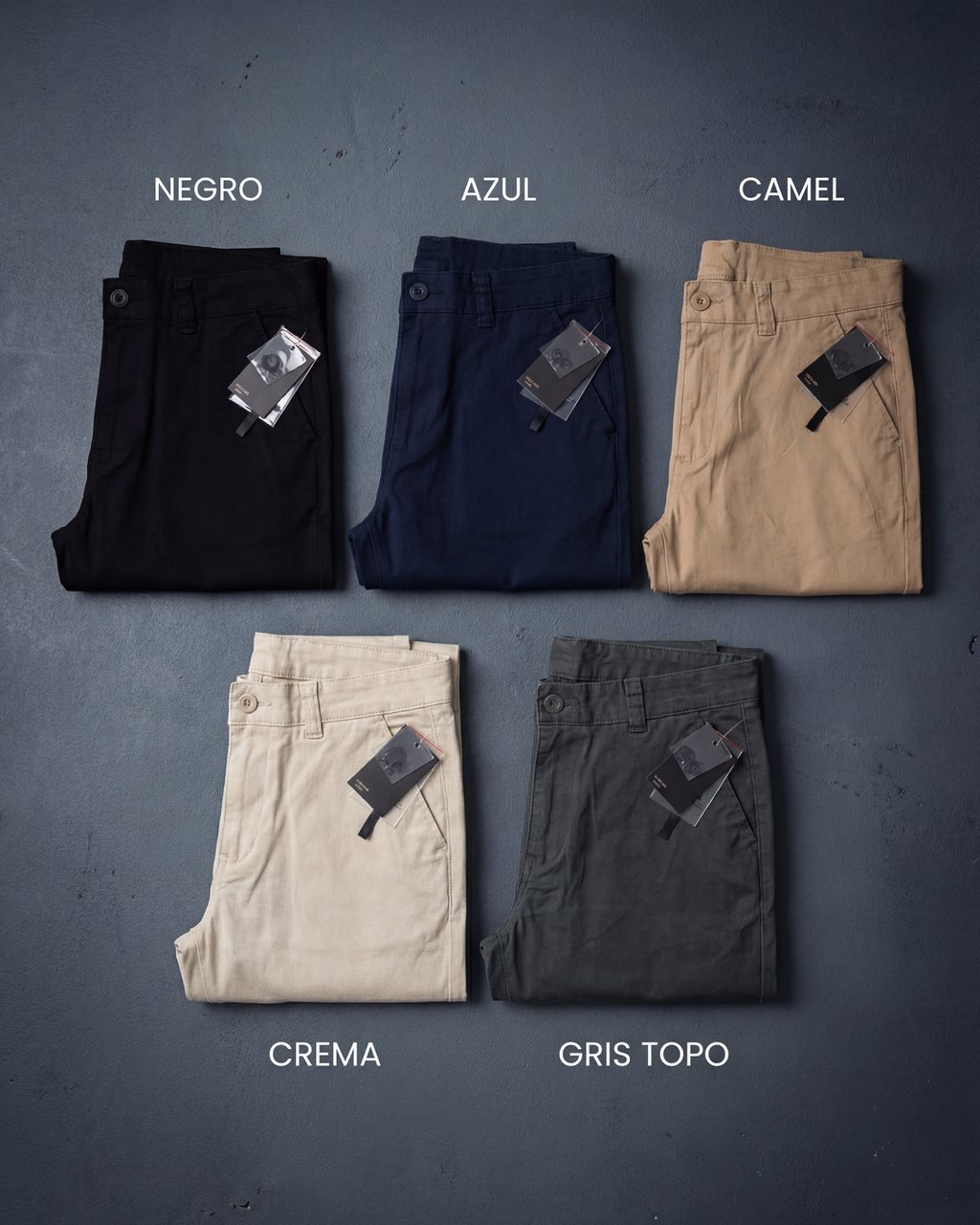 5 colores disponibles