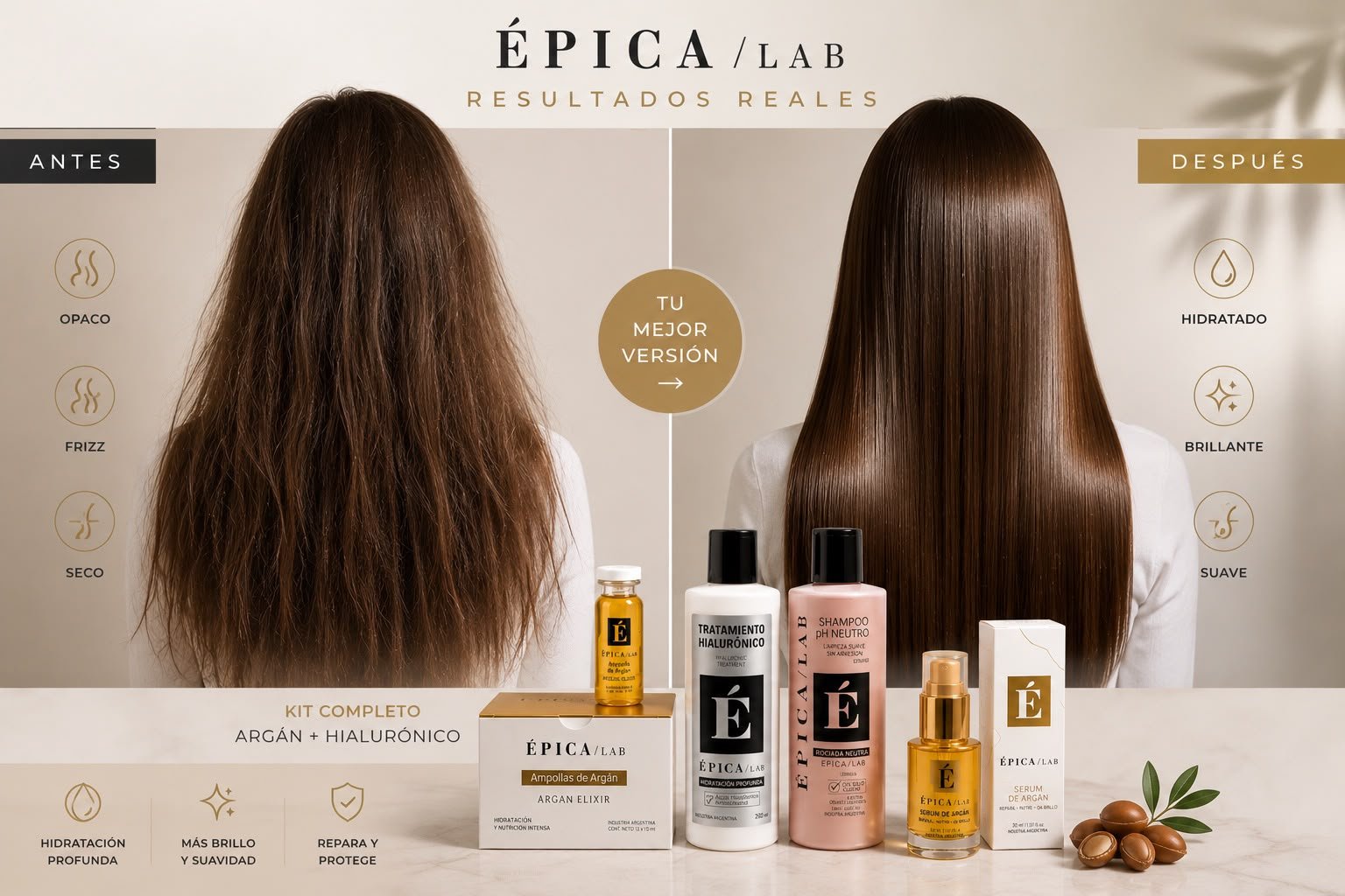 ÉPICA LAB — Resultados reales, antes y después