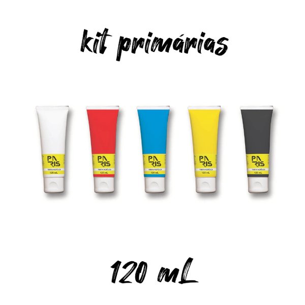 Kit 5 cores primarias 120ml
