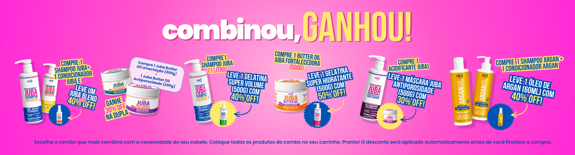 Combinou, Ganhou! Até 50% OFF na Widi Care