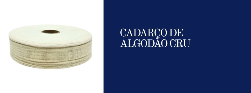 CADARÇO DE ALGODÃO CRU