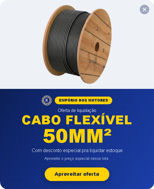 Cabo Flexivel 50mm2 - Oferta de liquidacao