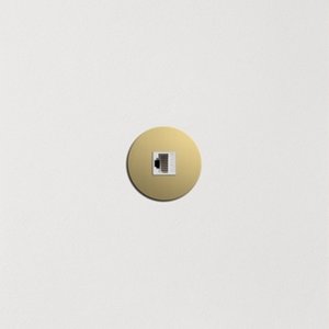 DADOS DE EMBUTIR CIRCULAR PARA ALVENARIA LATÃO