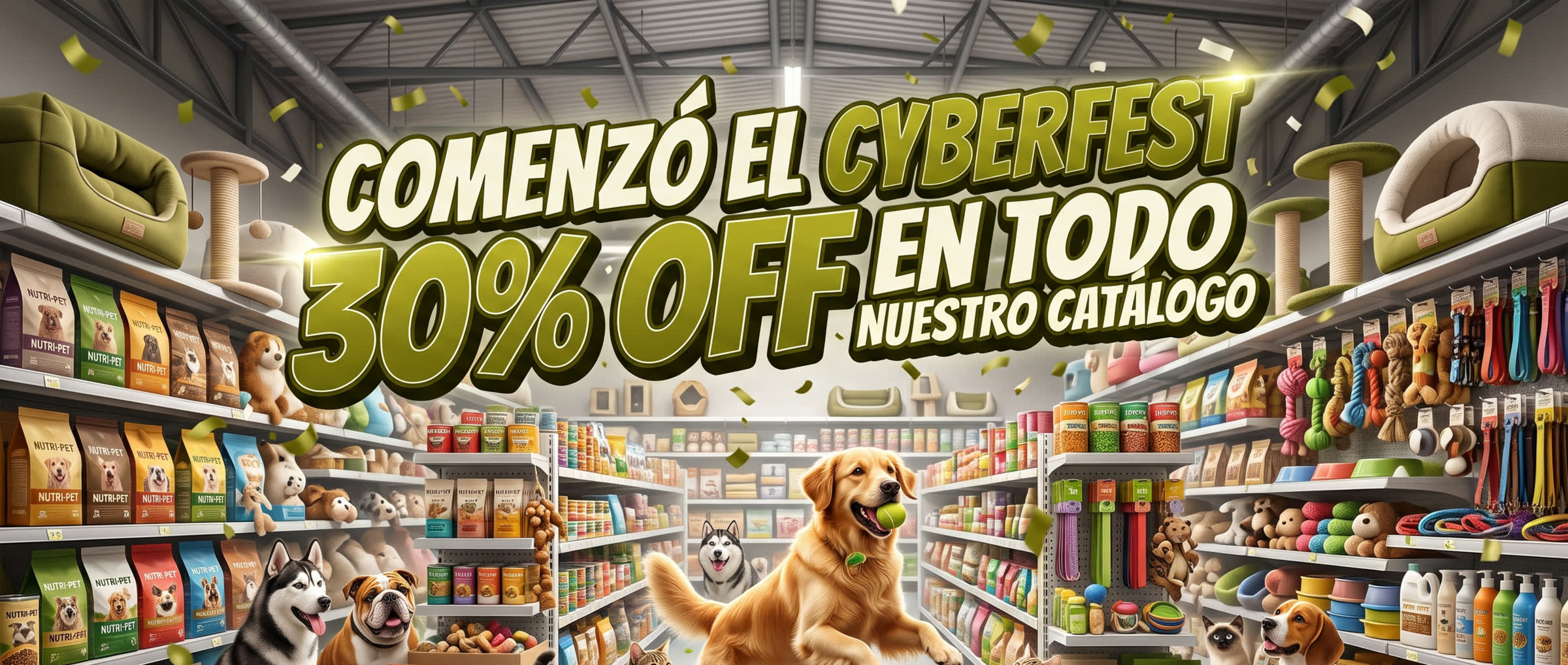 Comenzó el CyberFest — 30% OFF en todo el catálogo de Bruno's Petshop