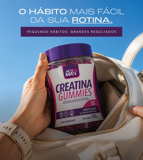 Creatina Gummies: o hábito mais fácil da sua rotina