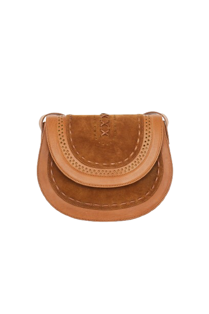 Crossbody Azucena Cuero y Gamuza