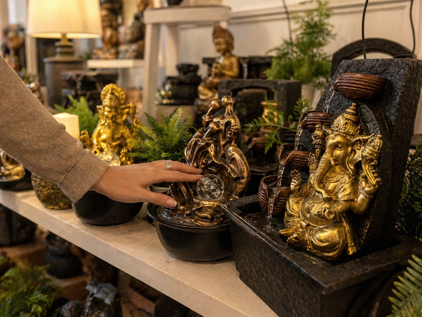 Ganesha dorado · línea deco