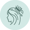 Ícone de Queda de cabelo