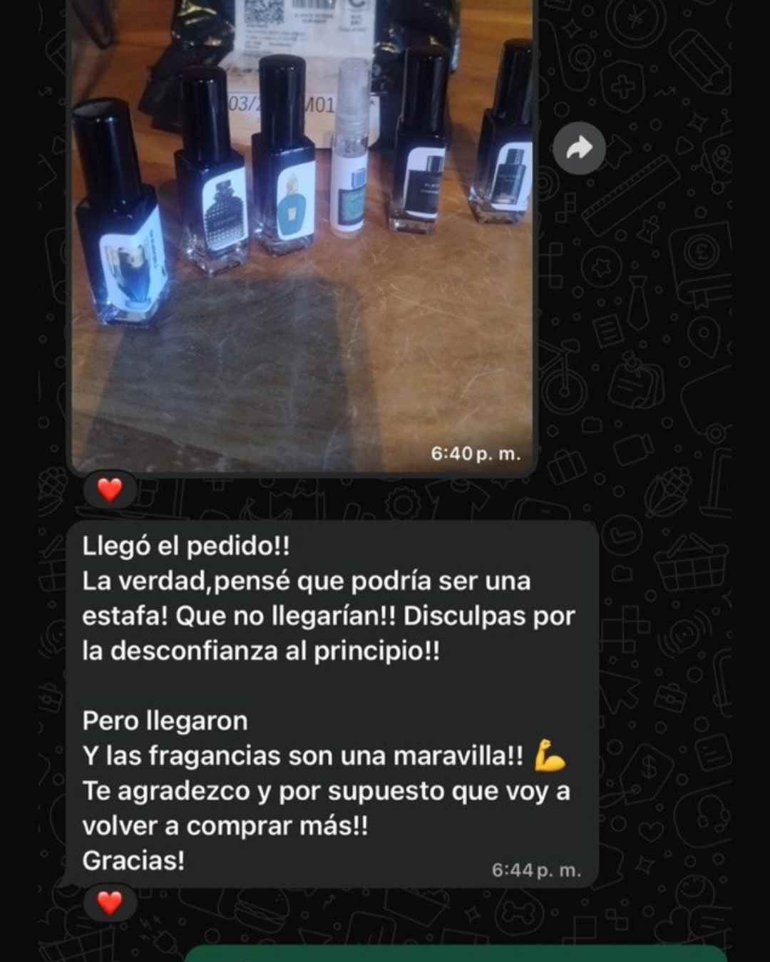 Testimonio de cliente por WhatsApp: Gerardo