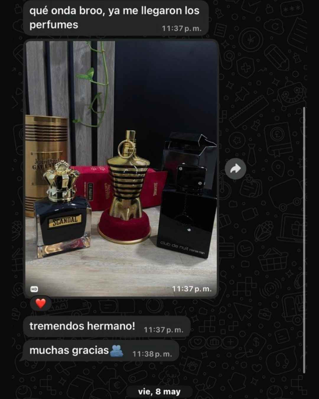 Testimonio de cliente por WhatsApp: Rodrigo