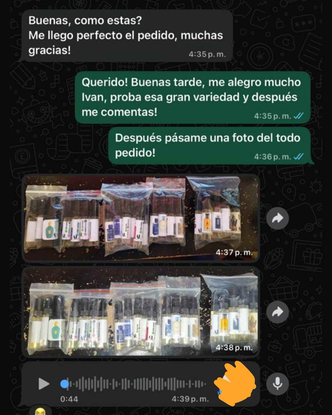 Testimonio de cliente por WhatsApp: Iván