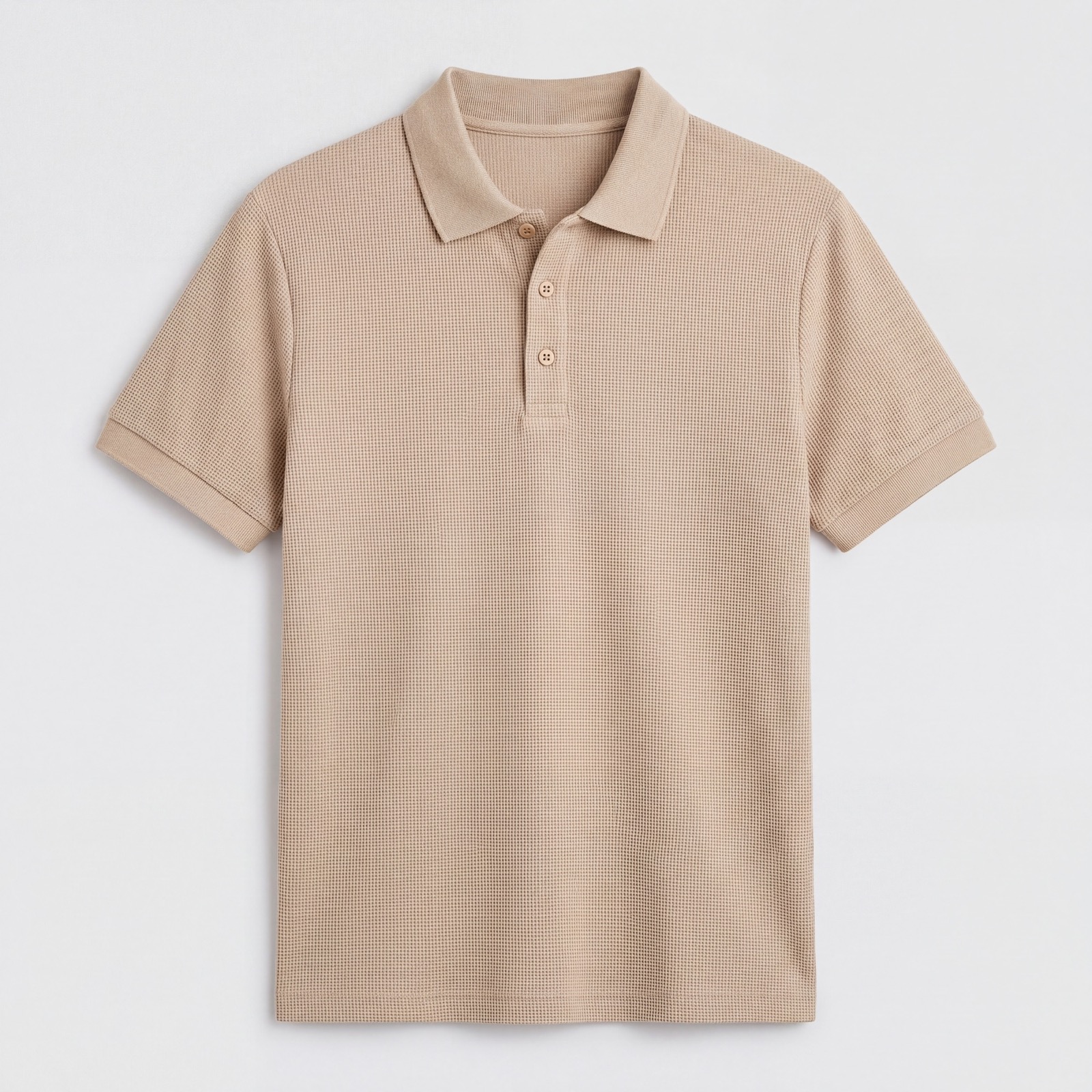 Polo Waffle Siena Beige