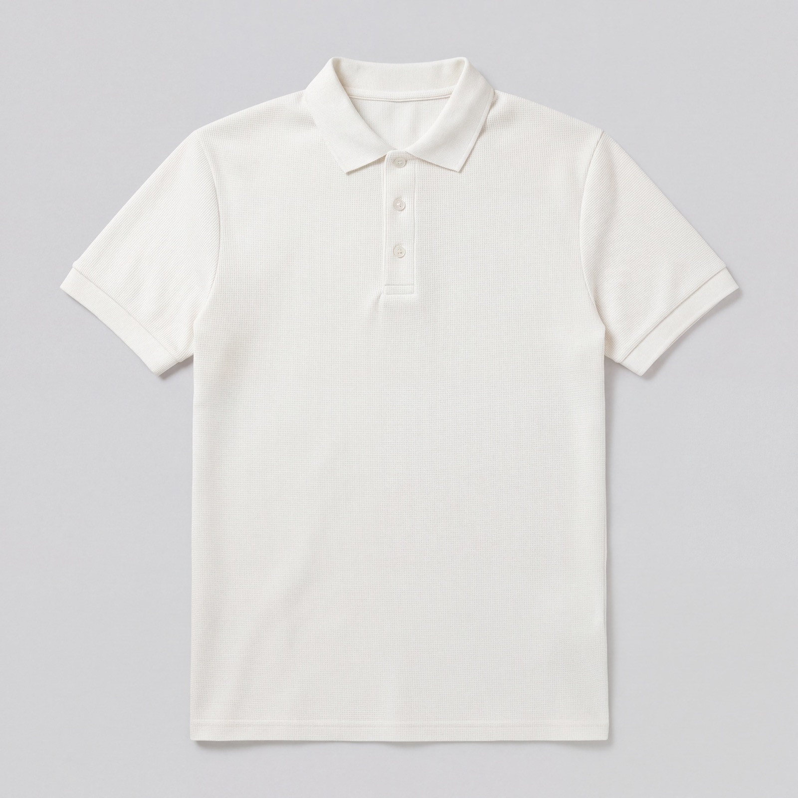 Polo Waffle Siena Blanco