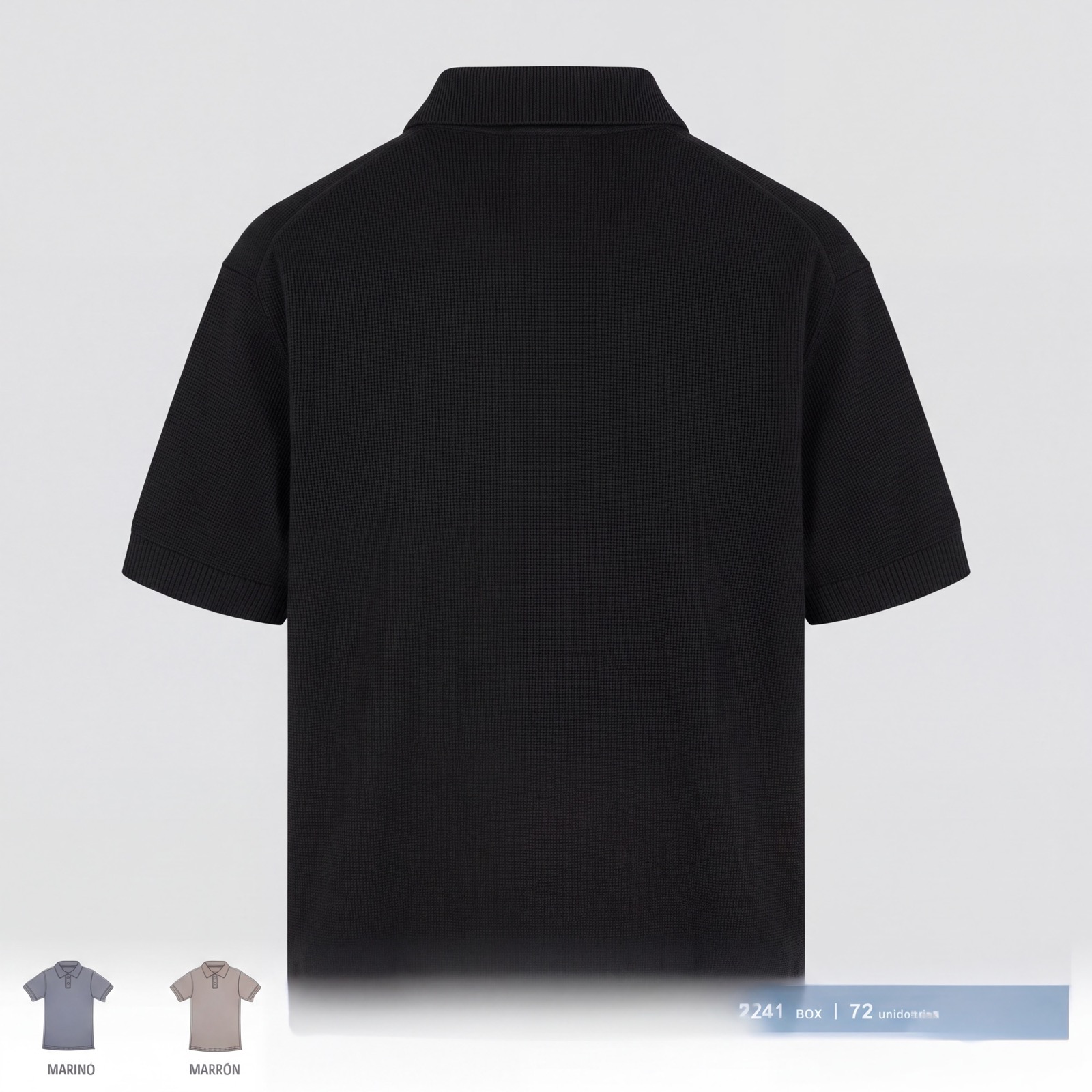 Polo Waffle Siena Negro