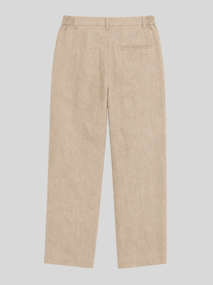 Pantalón de Lino Riviera Beige